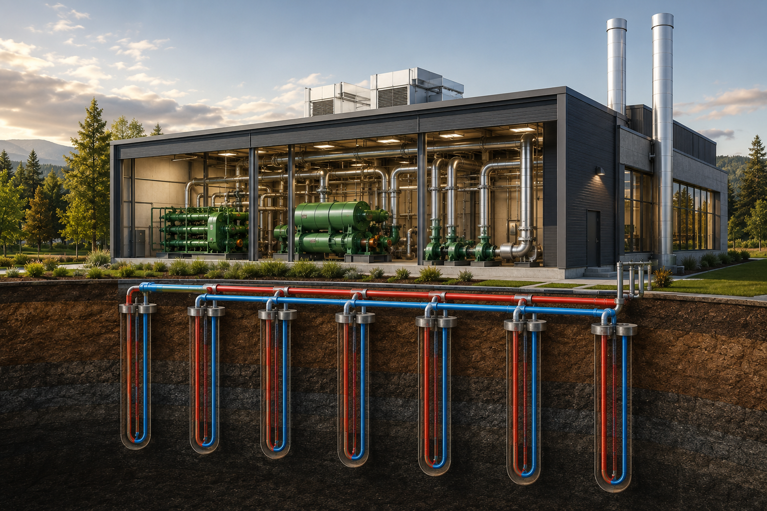 Geothermal Central plant